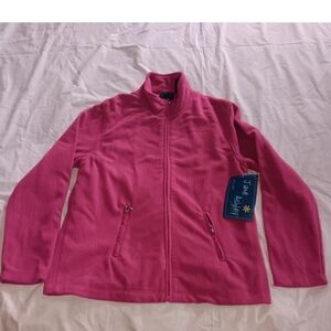 Pink/Raspberry Jacket Full Zip Up Women's Large